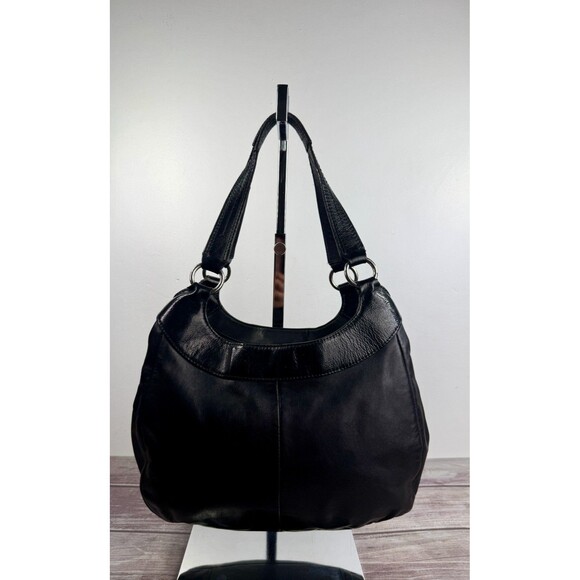 COACH Black Leather Shoulder Bag F19453 Hobo - Picture 3 of 16